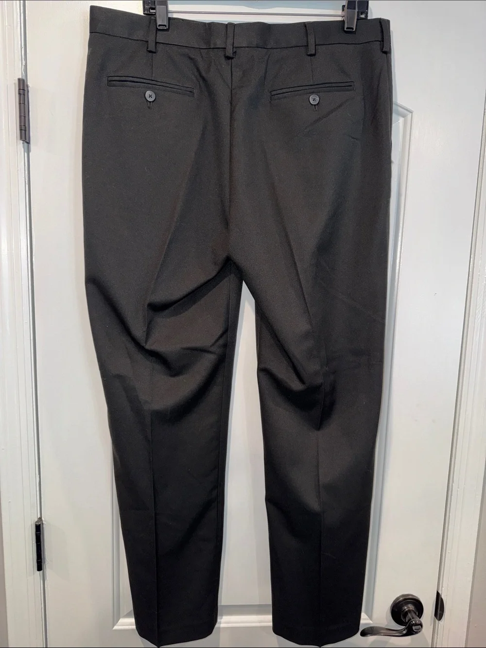Van Heusen Traveler Slim Men’s Black Dress Pants Size 36x32